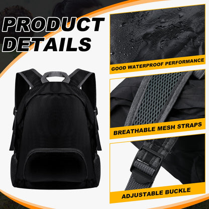 Dunzy 50 Pcs 20l Foldable Backpacks Bulk Lightweight Basic Back Pack Wholesale for Homeless Donation Corporate Events Travel Camping