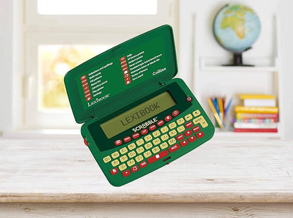 LEXiBOOK Scrabble Dictionary Build and Pattern Function 276 000 playable Words from Collins Dictionary Green/Red SCF-328AEN