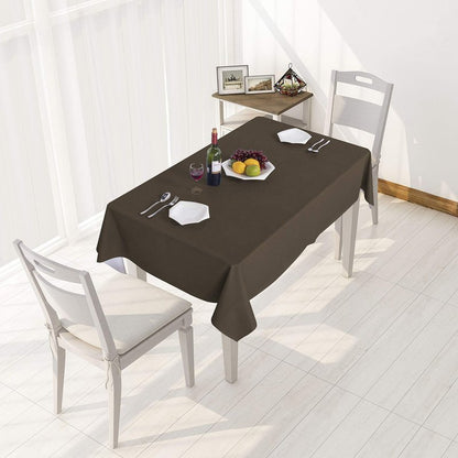 sancua 100% Waterproof Rectangle PVC Tablecloth - 70 x 70 Inch - Oil Proof Spill Proof Vinyl Table Cloth, Wipe Clean Table Cover for Dining Tables, Buffet Parties and Camping, Coffee