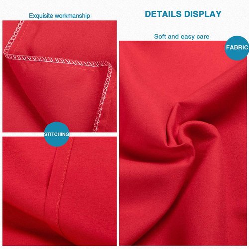 FLXXIE Pillow Cases - Soft Microfiber Standard Size Covers | Wrinkle & Stain Resistant, 2-Piece Set, 20x26, Red