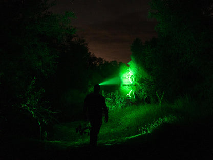 Elusive Wildlife 3-in-1 Hunting Headlamp Kit – Red Green White LEDs, 250+ Yard Long Range High Power Headlight for Hog & Predator Hunting, Camping & Hiking, Zoomable Dimmable LED
