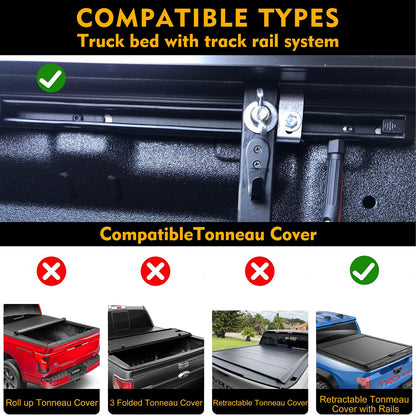 KEHOSX Adjustable Overland Bed Rack Truck Cargo Carrier | Compatible with Silverado/Colorado/Canyon/Sierra/S-10/Sonoma/Ram/F-150/F-250/F-350/Tundra/Titan/Ranger for Most Pickup