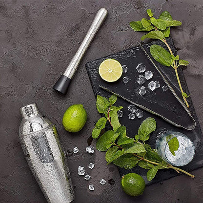 Kitchen Rest Muddler for Cocktails - 8inch Long 1pc 304 Stainless Steel Fruit Crusher - Bar Tools for Home for Making Mojito Mix and Other Fruit Drinks (8 Inch)