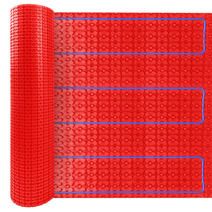 MAXKOSKO Heating Cable Underlayment Membrane, Easy Installation and Uncoupling Heated Floor Mat, Waterproof and Tile Anti-Fracture 161 Sq. Ft.