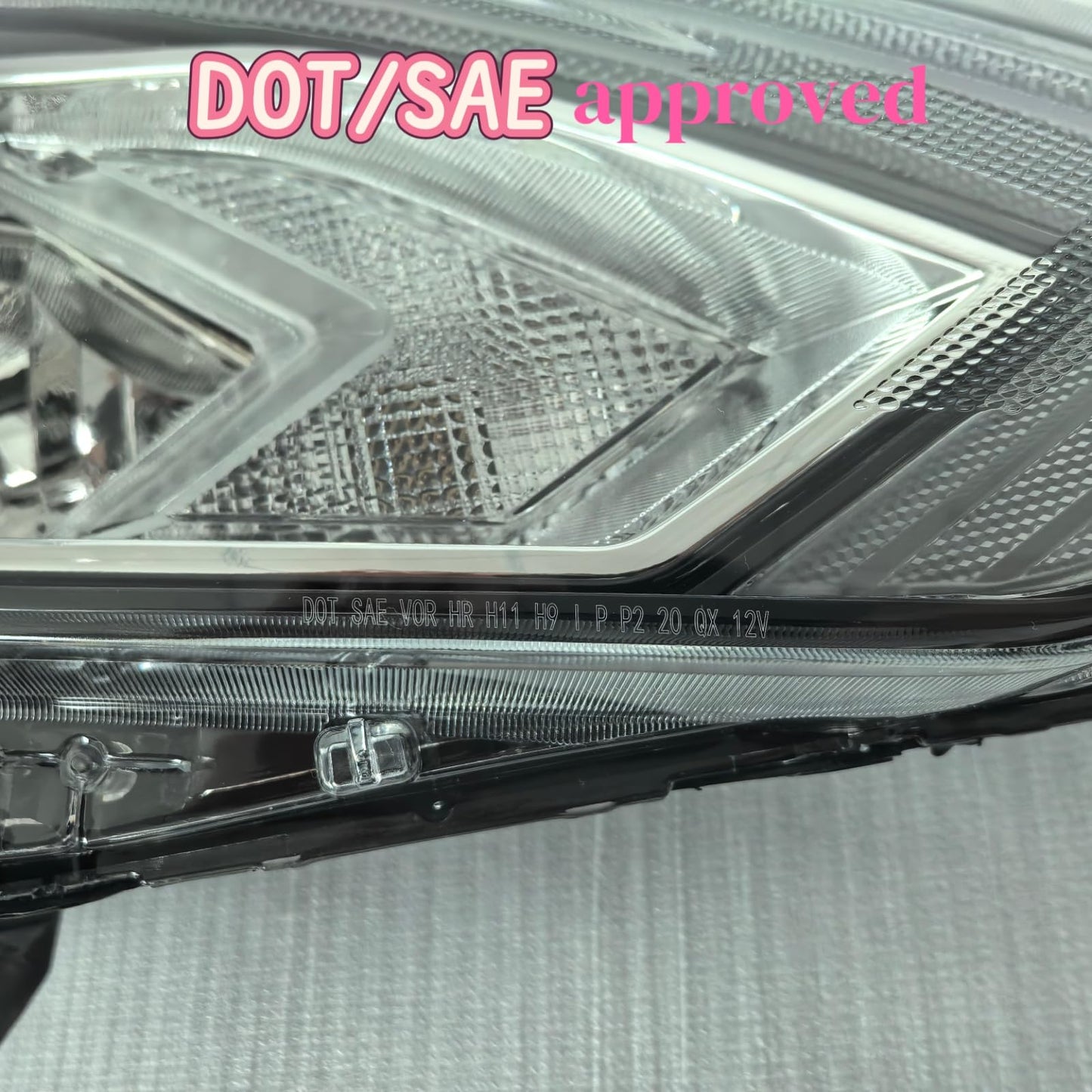 ShotFiled Halogen Headlights w/o LED DRL Headlamp Compatible with 2016 2017 2018 Nissan Altima Chrome Housing Headlights（Left Driver Side