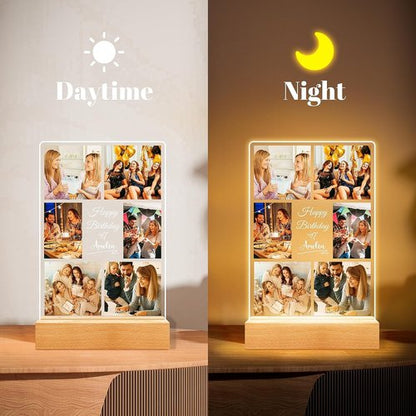 Jkolalin Personalized Picture Frame - Custom Photo Frame with Night Light | Ideal Birthday Gift for Friends