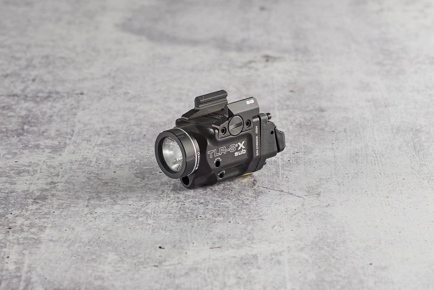 Streamlight 69417 TLR-8 X sub 500-Lumen Rail-Mounted Tactical Weapon Light with Integrated Red Aiming Laser Exclusively for Sig Sauer P365/XL Closed Rail Systems Only, Black