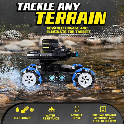 RC Tank that Shoots Gesture Sensing RC Tank 2.4GHz Battle Soft Bullets Hand Control Car Drift Remote Control Trucks for Boys &amp Girls 8-12 Remote Control Tank with Light Music
