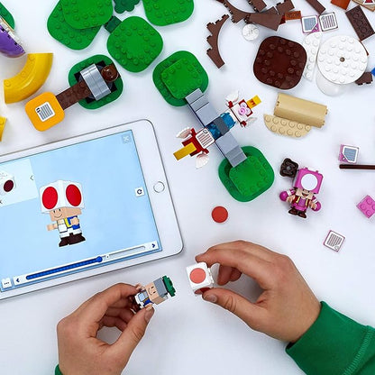 LEGO Super Mario Toad's Treasure Hunt Expansion Set 71368 Building Kit Toy for Kids to Boost Their Super Mario Adventures with Mario Starter Course (71360) Playset (464 Pieces)
