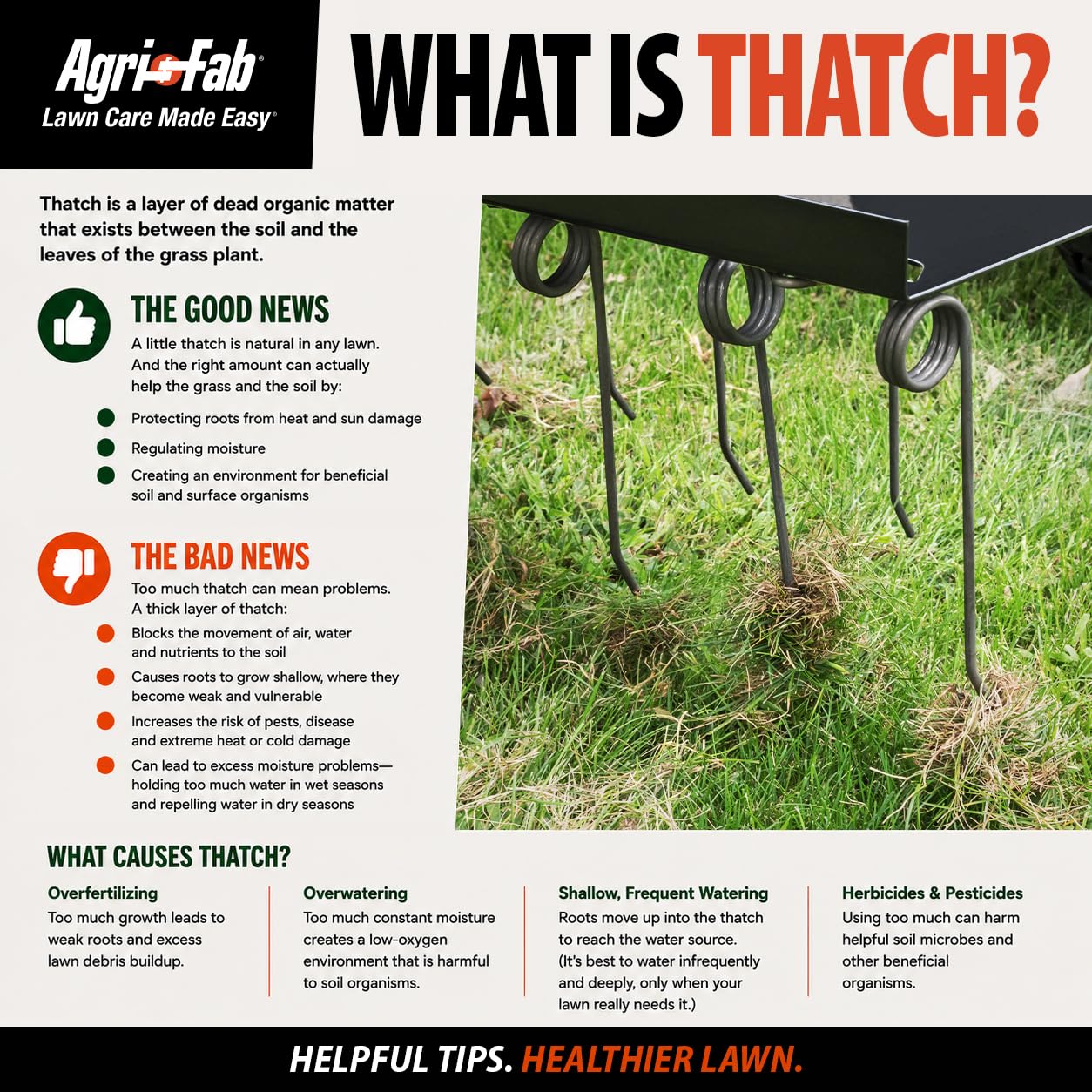 Agri-Fab 45-0295 48in Tow Behind Lawn Dethatcher,24 Durable Spring Steel Tines Lawn dethatcher, Designed to pull behind Lawn and Garden Tractors, Black