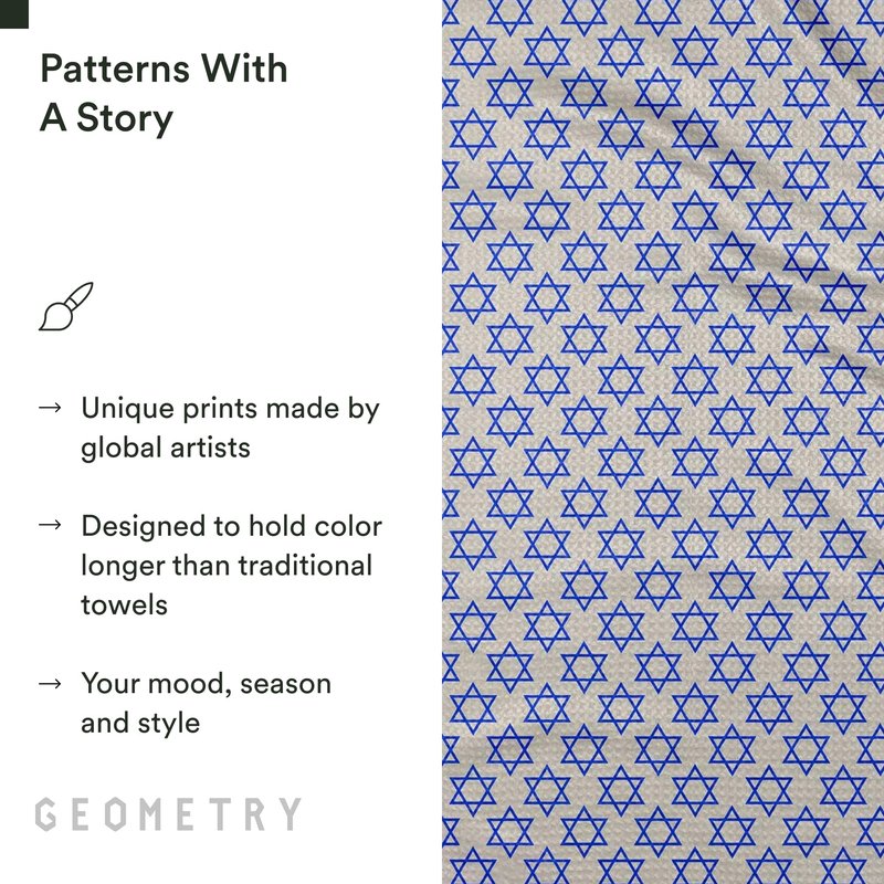 GEOMETRY Christmas Kitchen Towels - Quick Dry Microfiber Cloth Dish Towels for Kitchen Drying - Premium Quick Dry Towel - Sparkling Night