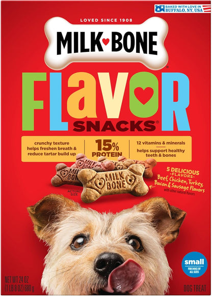 Milk-Bone Dog Treats - Flavorful Small Biscuits for Dogs | 24 Ounce Pack