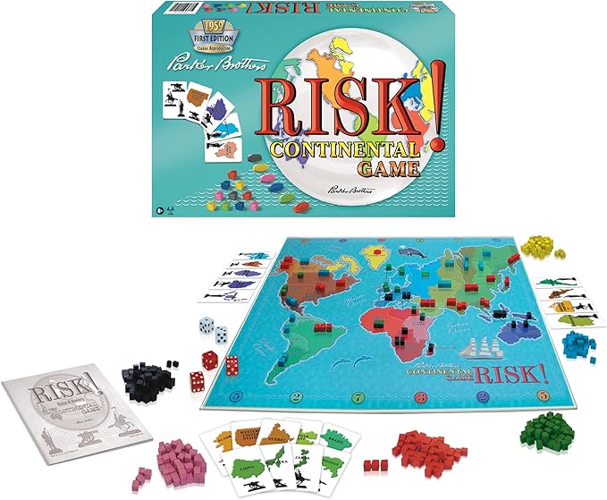 Risk 1959 The Classic Reproduction of Risk with Original Artwork and Components by Winning Moves Games USA The World Domination and Strategy Battle Game for 2 to 6 Players Ages 8+