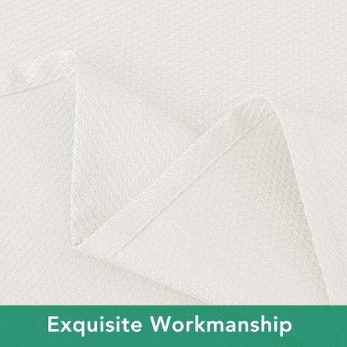 Biscaynebay Textured Fabric Square Tablecloths 54x54 Inches, Ivory Water Resistant Spill Proof Table Cloth Small Card Folding Table Covers for Dining, Kitchen, Wedding and Parties Machine Washable