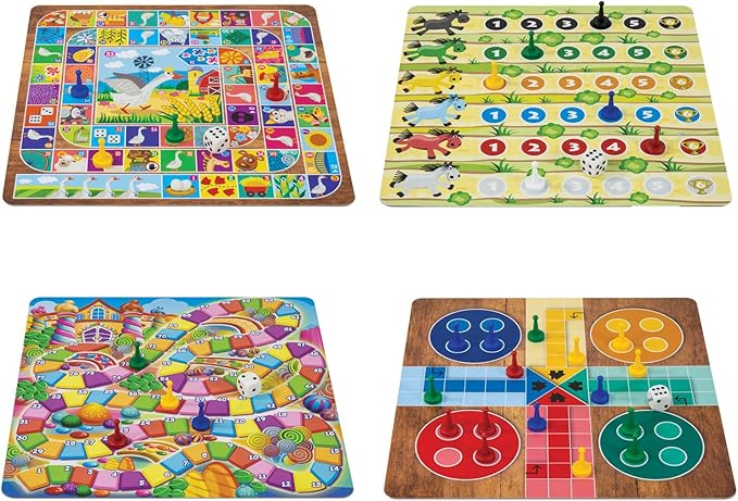 365 Games - Traditional Strategy Board &amp Card Games Tin Storage Container Game for Each Day of Year Family Ages 6+ 1-8 Players