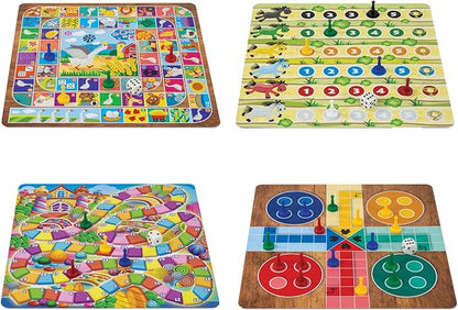 365 Games - Traditional Strategy Board &amp Card Games Tin Storage Container Game for Each Day of Year Family Ages 6+ 1-8 Players