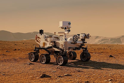 Brick Loot NASA Mars Rover Perseverance Building Kit – 603-Piece Lego-Compatible Space Exploration Model with Ingenuity Helicopter Premium ABS STEM DIY Set for Kids &amp Adults Display Collectible