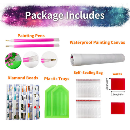 YALKIN 5D Diamond Painting Kits for Adults, Flowers Diamond Art Kits Full Drill Diamond Painting Kit for Adult Beginners, DIY Crystal Picture Art for Home Wall Decor 40x70cm/15.7x27.6in
