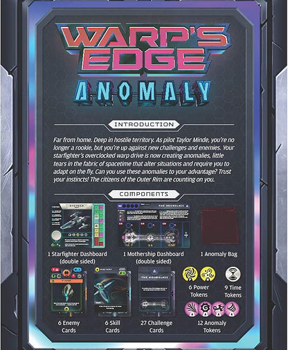 Renegade Game Studios Warp's Edge Anomaly Expansion Solo Board Game Strategy Card Game with Difficulty Scaling Ages 10+