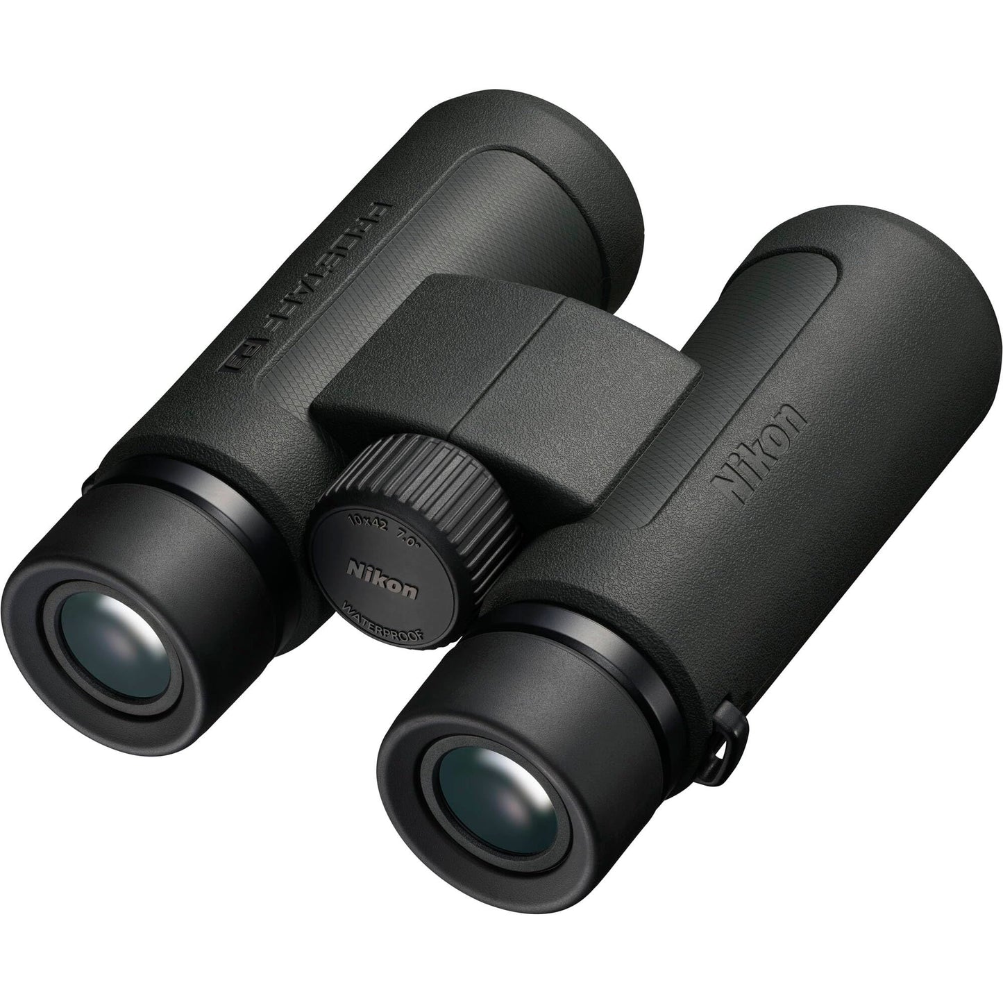 Nikon PROSTAFF P3 10x42 Binoculars 10x42 Compact Waterproof Outdoor Viewing Optics Bundle with LED Flashlight + Harness + Cleaning kit + Pro Sling Backpack + Floating Strap