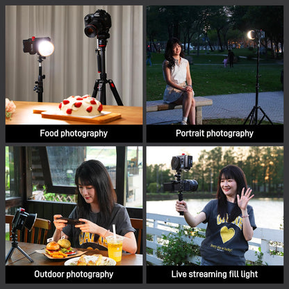 GVM 100W LED Video Light, 2 Packs Portable Photography Continuous Lighting Kit with Bluetooth Control, 2700K~6800K, 18500 Lux @1m, Mini COB Handheld Spotlight for Video, Portrait and YouTube Shooting