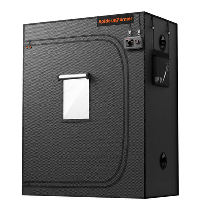 Spider Farmer 4x2 Grow Tent, 48"x24"x60", with Hook for Controller, Enlarged View Window, 1680D Thicken Mylar Canvas, Waterproof Floor Tray for Indoor Hydroponic Growing for SF2000, SE4500, G4500