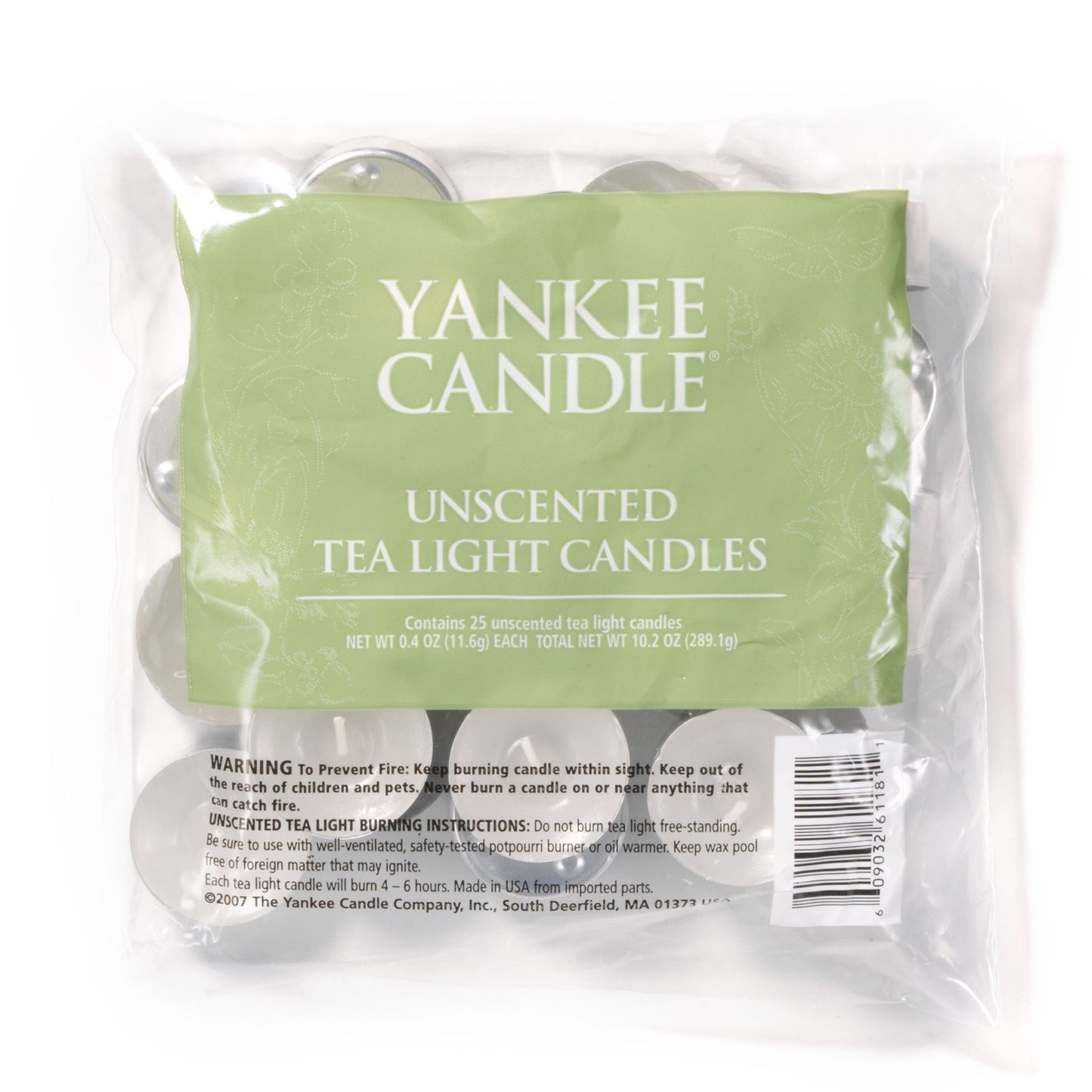 Yankee Candle tealight (Bag of 25) unscented