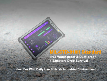 Vanquisher 2024Q4 Launched Rugged Tablet PC Windows 11 IOT Enterprise, New GEN CPU | 8" 1200 * 1920 HD Screen | 8GB RAM + 128GB ROM | Upgraded Wi-Fi 6 Technology | for Enterprise Mobile Field Work