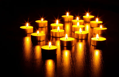 Hyoola Tea Lights Candles - 100 Bulk Candles Pack - Natural Palm Oil Tea Light - European Quality White Unscented Tealight Candles - 4 Hour Burn Time