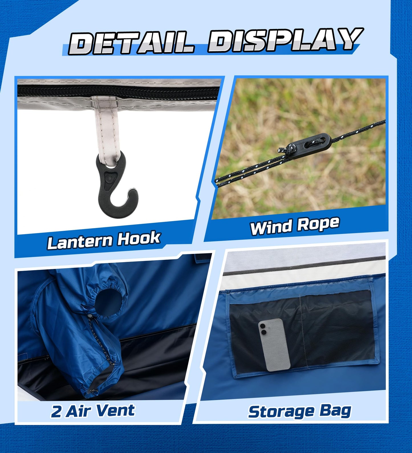WildFinder Inflatable Truck Bed Tent for Camping 5.5ft-8ft, PU 3000mm Waterproof Pickup Truck Tent with 4'' Thick TPU Air Beams, 2 Mins Fast Setup Portable Ground & Truck Tent for 2-3 Person