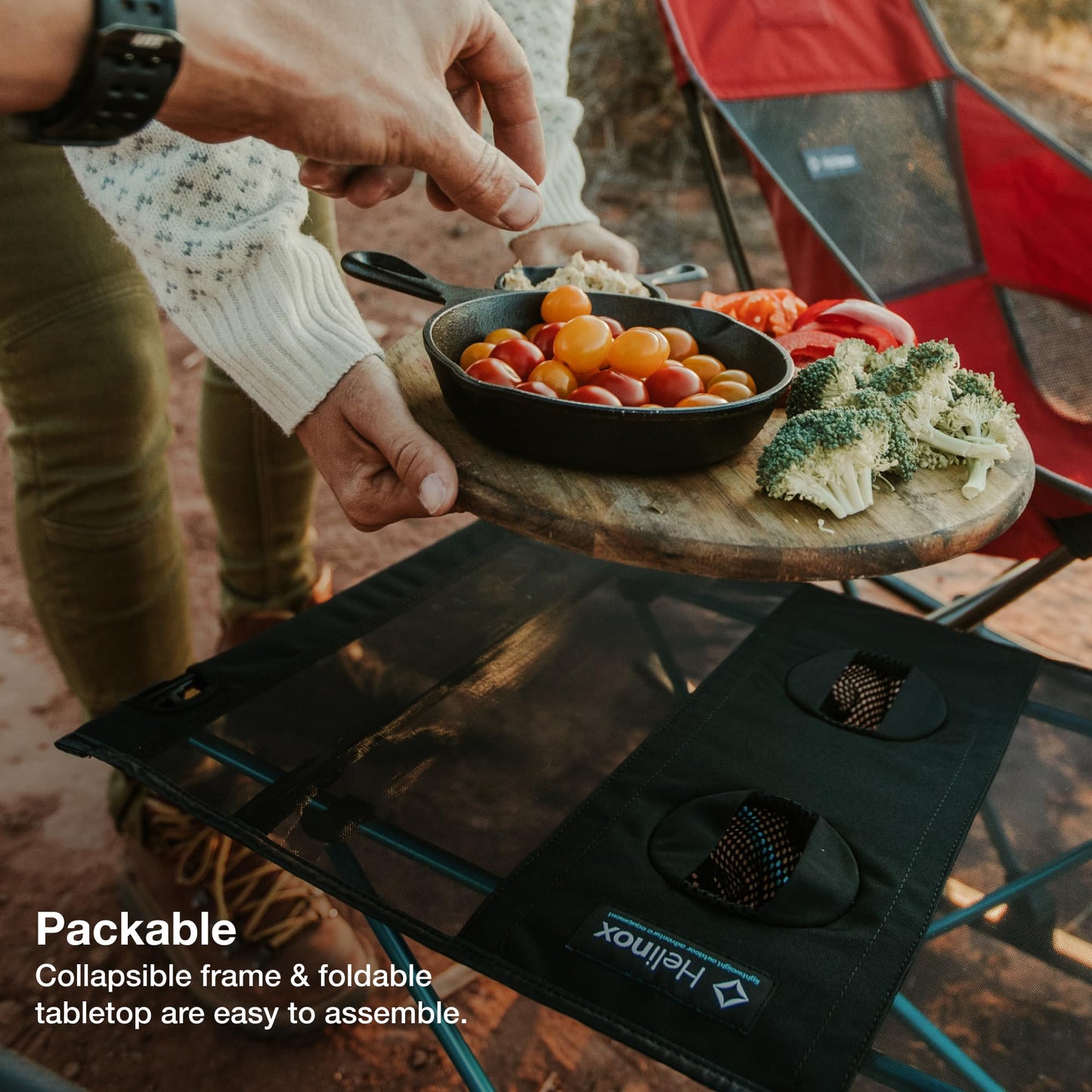 Helinox Table One Lightweight, Collapsible, Portable, Outdoor Camping Table, Black