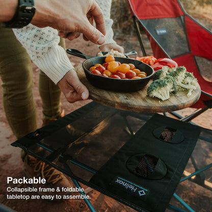 Helinox Table One Lightweight, Collapsible, Portable, Outdoor Camping Table, Black