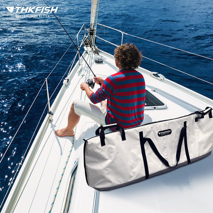 THKFISH Fish Cooler Bag Insulated Fish Kill Bag for Caught Fishing, 60x20x9in Waterproof Fishing Catch Bags with Smooth Water-Resistant Zipper Keep Ice-Cold & Fresh Over 48H