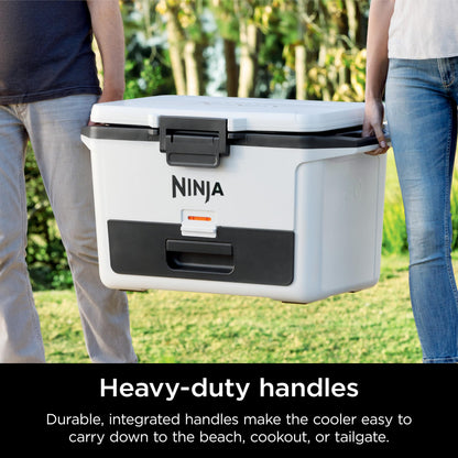 Ninja FrostVault 50qt Hard Cooler with Dry Zone | Integrated Fridge-Temp Dry Storage Drawer | Premium Heavy-Duty Insulated Cooler | Keeps Ice Cold for Days | Strawberry Rhubarb | FB151BP