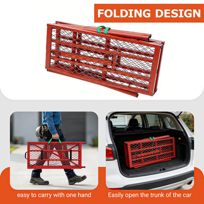 Foldable Scaffolding Platform, 70.8x15.7x36.2-62 Inch Portable Work Platform, 770 Lbs Adjustable Height Industrial Step Ladders, Perfect for RV Cleaning, Home Painting and Reaching High Places