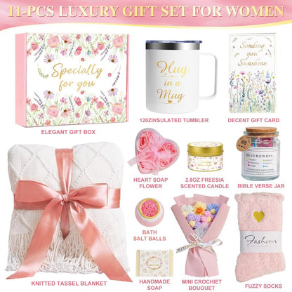 Mothers Day Gifts for Mom Wife Grandma Daughter Friends Sister, Birthday Gifts for Women Get Well Soon Self Care Relaxing Spa Gifts Baskets , Care Package Thinking of You Sympathy Gift