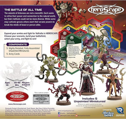 Renegade Game Studios Heroscape Army Expansion Heroes of Aboreas Unique Figures Fantasy Strategy Board Game
