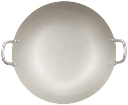 遠藤商事 Endoshoji ATY62030 Commercial Wok, 11.8 inches (30 cm), Titanium, Made in Japan