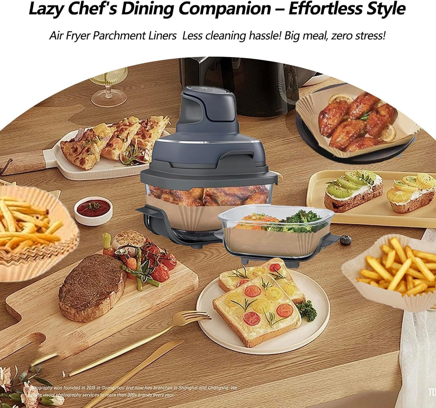 Ninja Crispi Air Fryer Liners - 270PCS Disposable Parchment Paper for 4-in-1 Cooking System