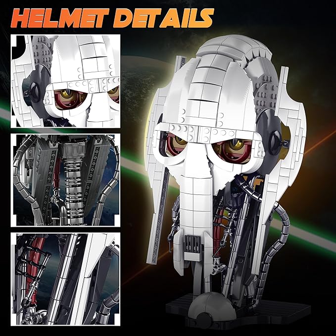 General Helmet Building Set Restore Classic Building Blocks Model Home Ornament Decorations for Fans and Children Present (788pcs)
