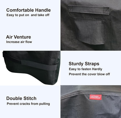 RPET Fabric Griddle Cover - Durable Black Protection for 30" Slate Griddles