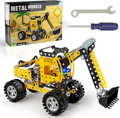 Lucky Doug Stem Building Projects Toys for Kids Boys 8 9 10 11 12 Year Old Metal Building Construction Model kit Building Blocks DIY Toy