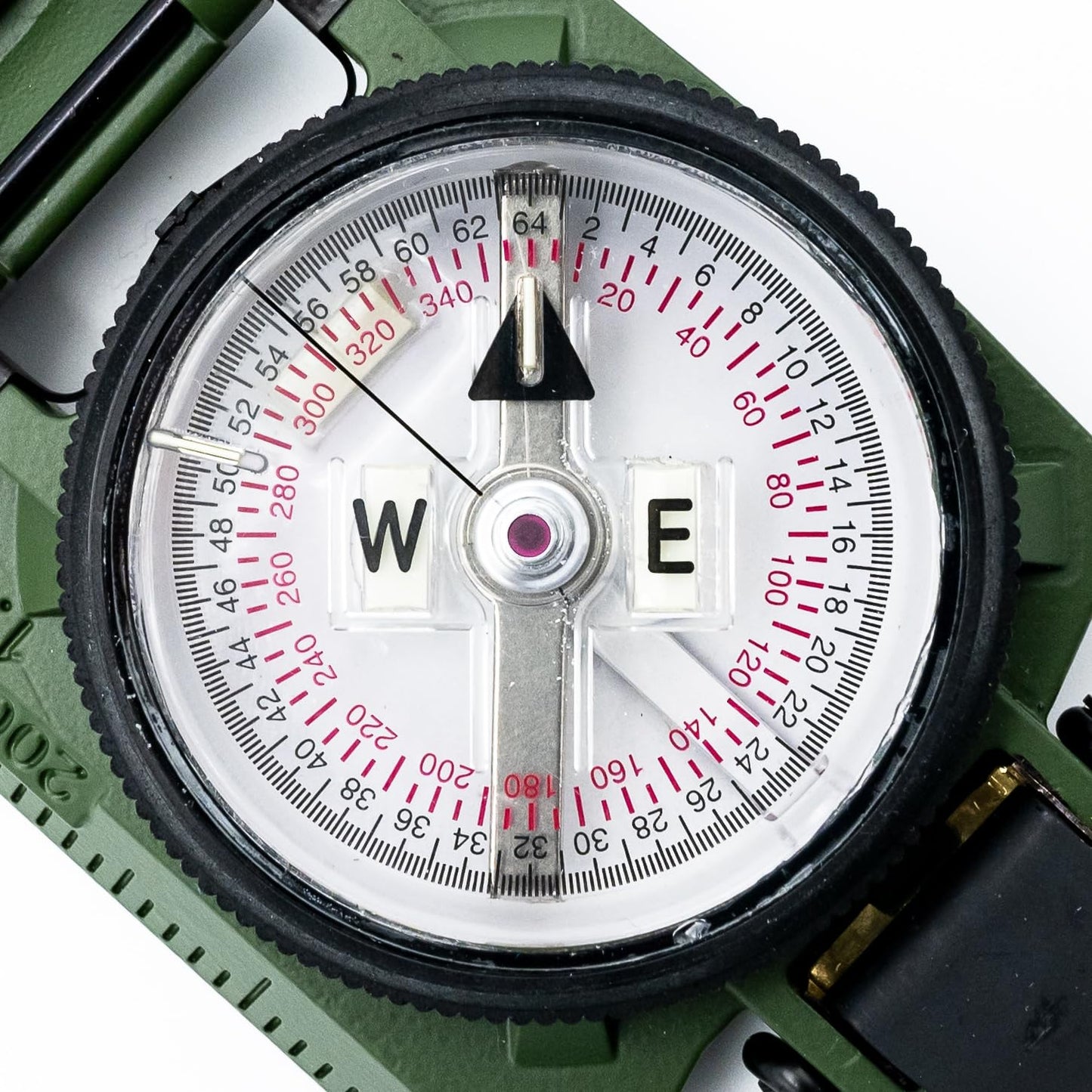 Brunton H-3 Military Lensatic Compass, Tritium Illuminated, Aluminum, 5.7 inch Open Length