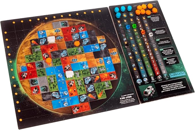 Planet Unknown by Adam's Apple Games | Strategy Board Game | for 1 to 6 Players | Ages 10+ | Competitive Polyomino Tile-Placement Strategy