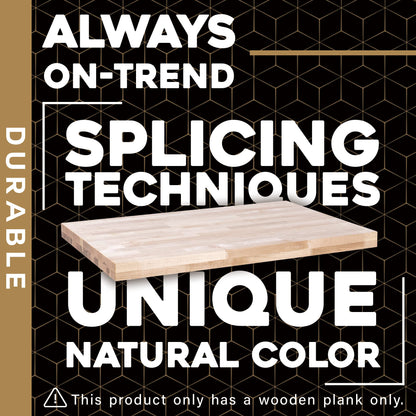 DuraSteel 30x36 Butcher Block Countertop - Maple Solid Wood Workbench for Kitchen, Restaurant, Cabinet, Desk Top, Wood Board, Large Counter Cutting Island Long, Bakery Worktable Dough - Table Top Only