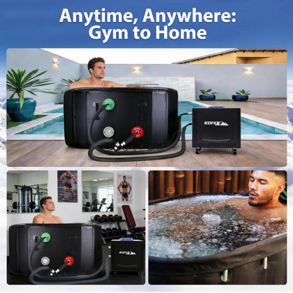 Upgraded 1/2 HP Cold Plunge Chiller, Professional Ice Bath Water Chiller for Cold Plunge Tubs, Built-in Filter & Pump, Insulated Hoses, Powerful Cooling for Cold Therapy Recovery & Home Use (1/2 HP)