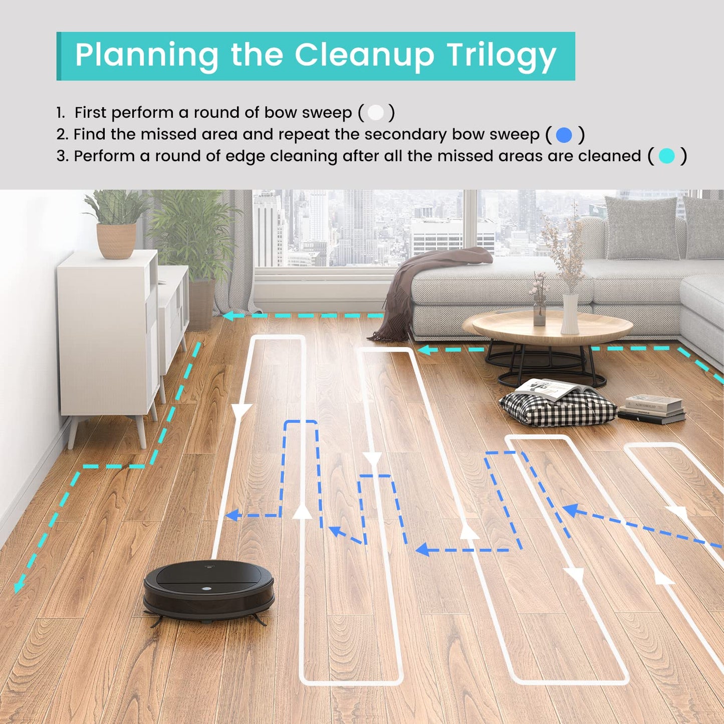 Lefant LiDAR Robot Vacuum and Mop, 450ml Visible Dustbin, Upgraded 190° PSD Obstacle Avoidance, Customized Cleaning, Multi-Floor Mapping, 150 Mins Runtime, WiFi/Alexa/APP, Pet Hair & Carpets, M330 Pro