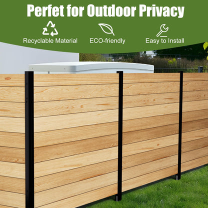 Outdoor Privacy Fence 2P-38''W x 42''H Wood Fence Privacy Screen No Dig Fence Panels, Fencing for Garden Patio Pool Equipment Enclosure Trash Bin Air Conditioner, Privacy Fence Panels Horizontal