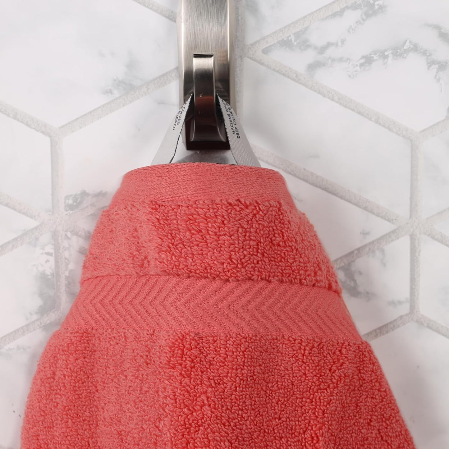 Superior Zero Twist | 100% Cotton Bathroom Towels Set - Super Soft & Absorbent | 6-Piece Coral Collection