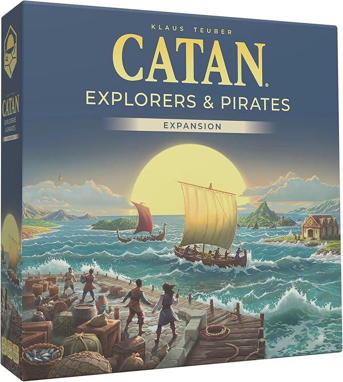CATAN Explorers &amp Pirates Board Game Expansion (6th Edition) Embark on New Adventures Strategy Game for Kids &amp Adults Ages 12+ 3-4 Players 90 Minute Playtime Made by Catan Studio